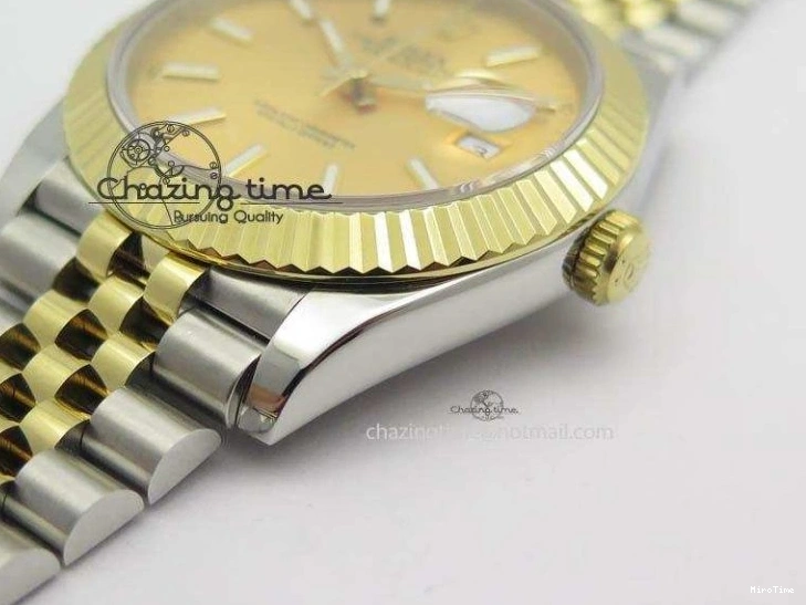 MiroTime 0115 DateJust II 41mm SS YG BP Maker Best Edition Gold Dial On New Version Jubilee Bracelet A Premium 3603
